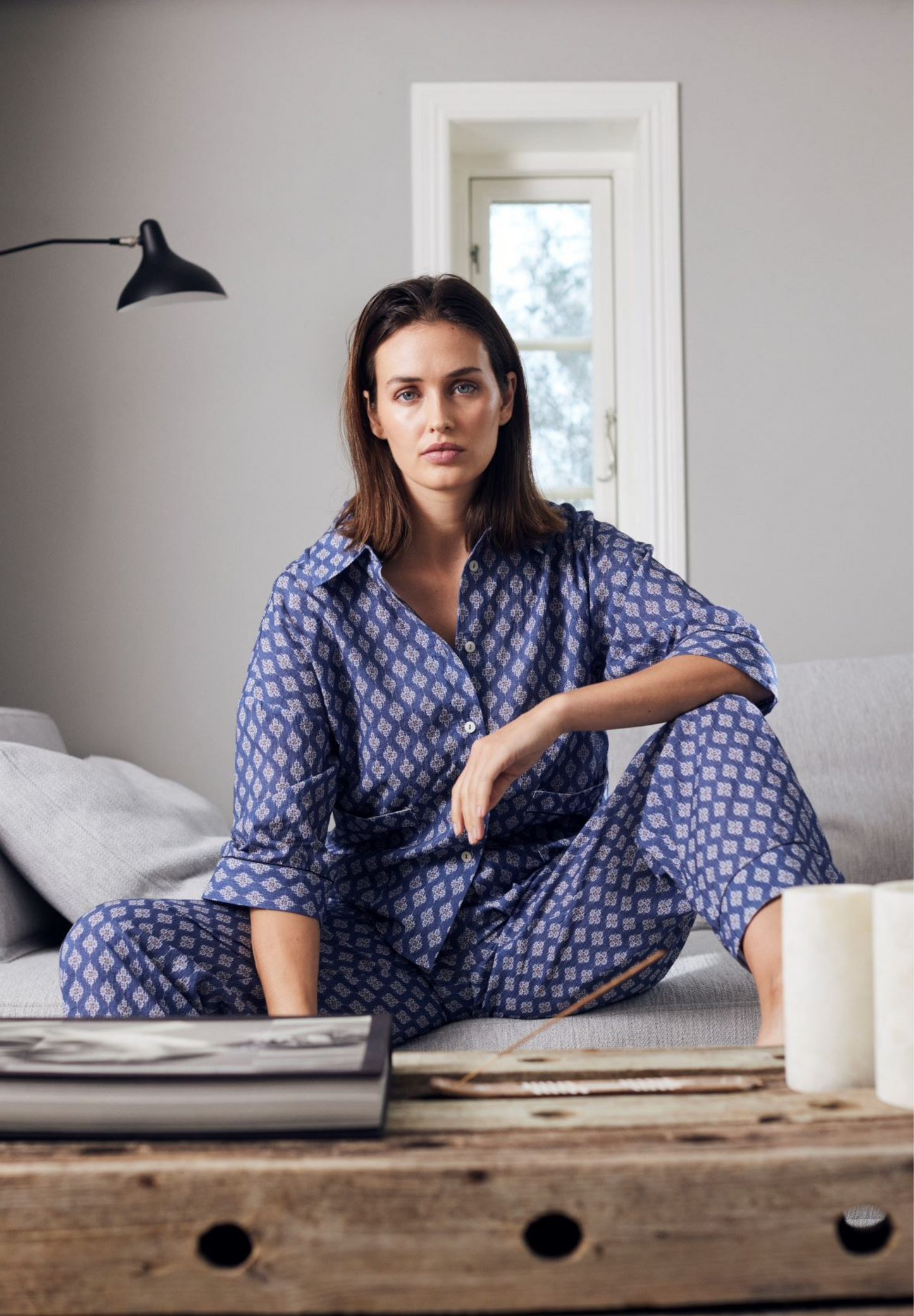 Katrina Pyjamasbukser Bijou Blue