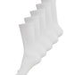 Basic Socks 5-pak bambusstrømper til kvinder hvid