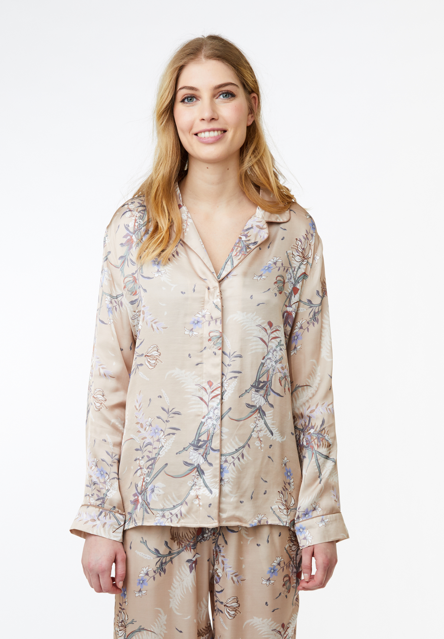 Josephine Pyjamasskjorte med print moonlight