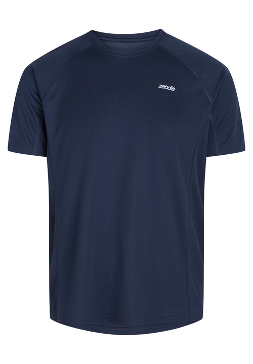 Zebdia Sports t-shirt bryst print til mænd navy