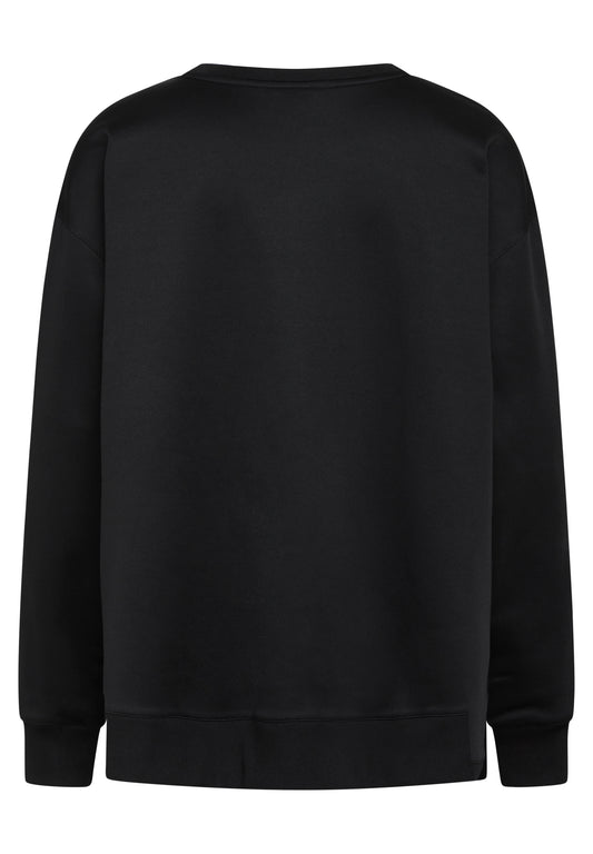 Zebdia Oversized Sweater til kvinder sort
