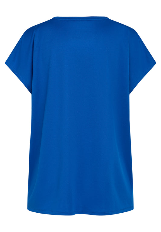 Zebdia Loose Fit T-Shirt til kvinder cobalt
