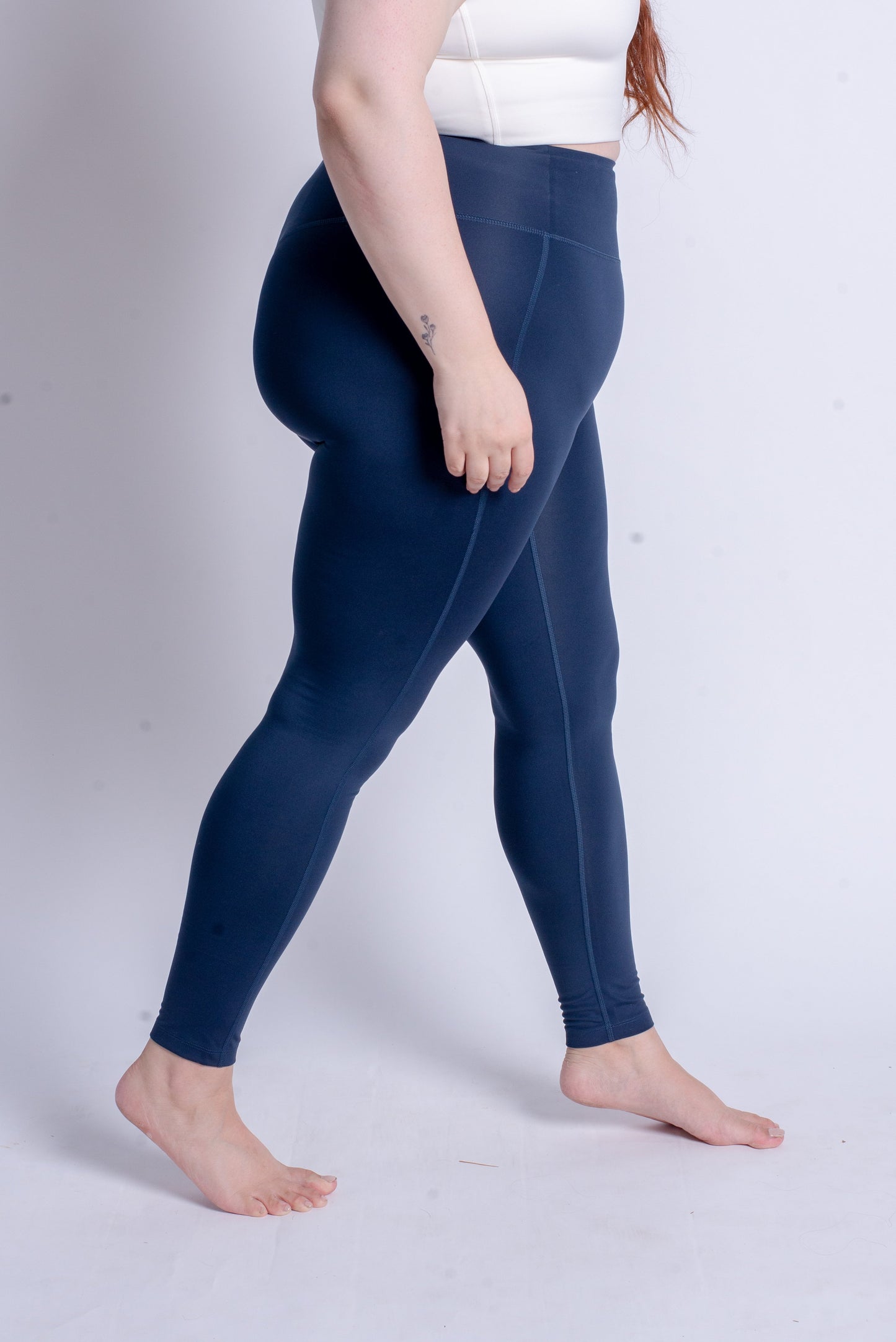 Compressive High-Rise Legging, 7/8, Midnight