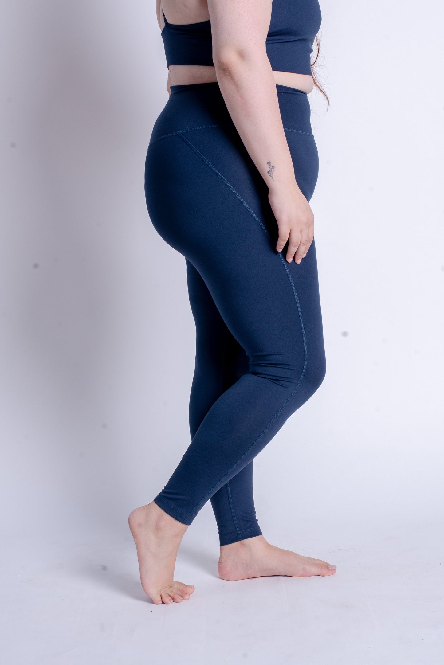 Compressive High-Rise Legging, 7/8, Midnight