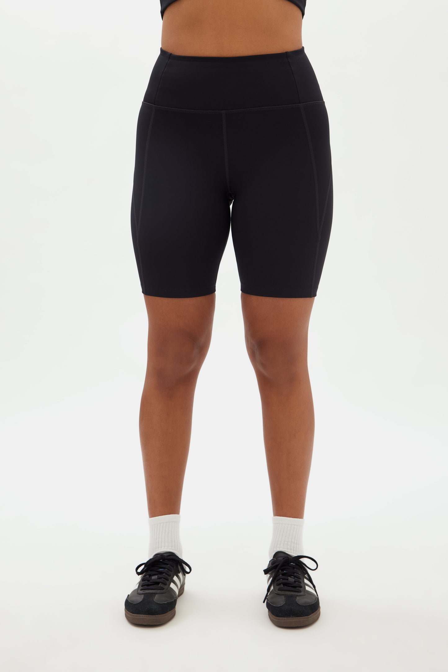 Compressive High-Rise Bike Shorts Black