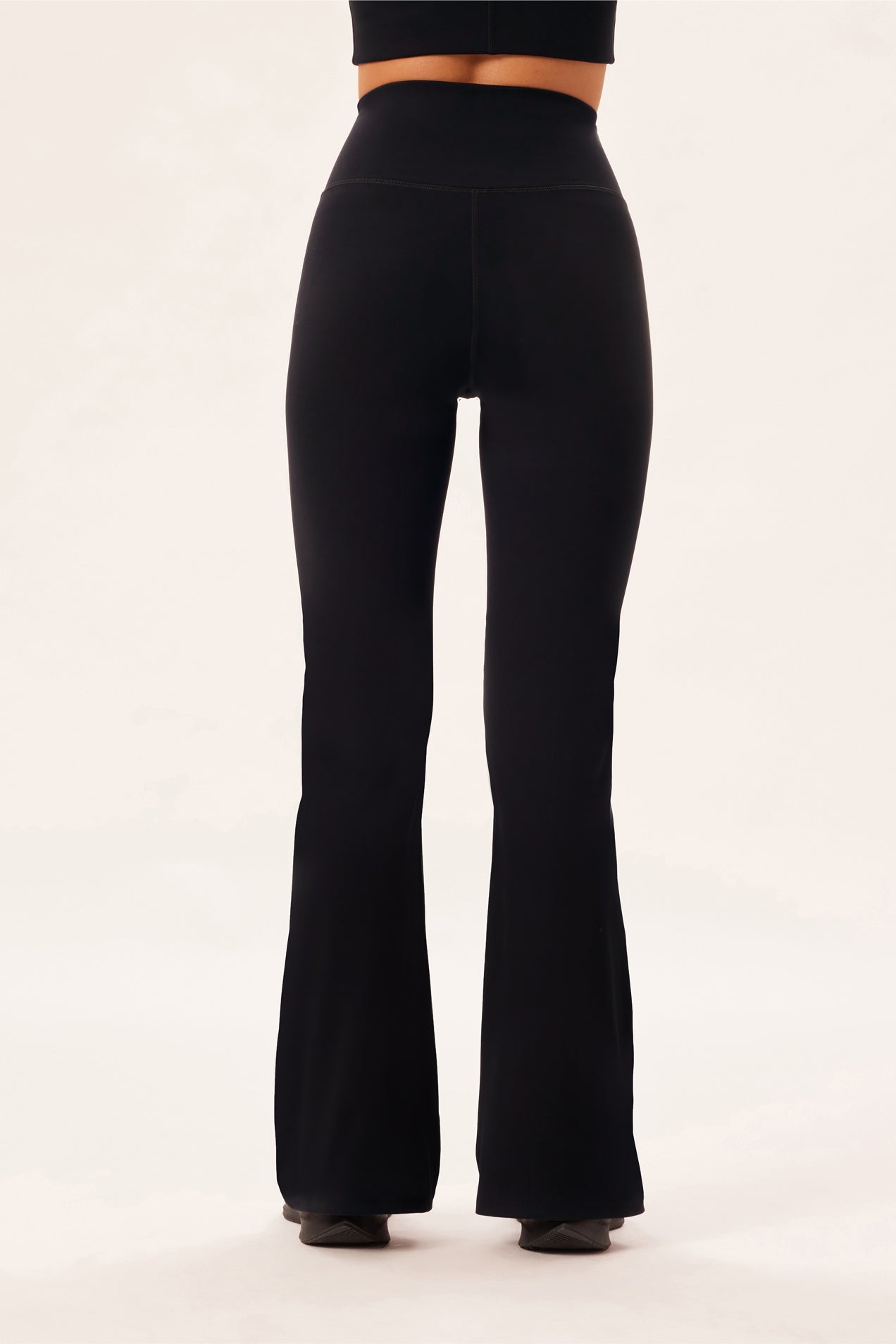 Compressive Flare Legging, Sort