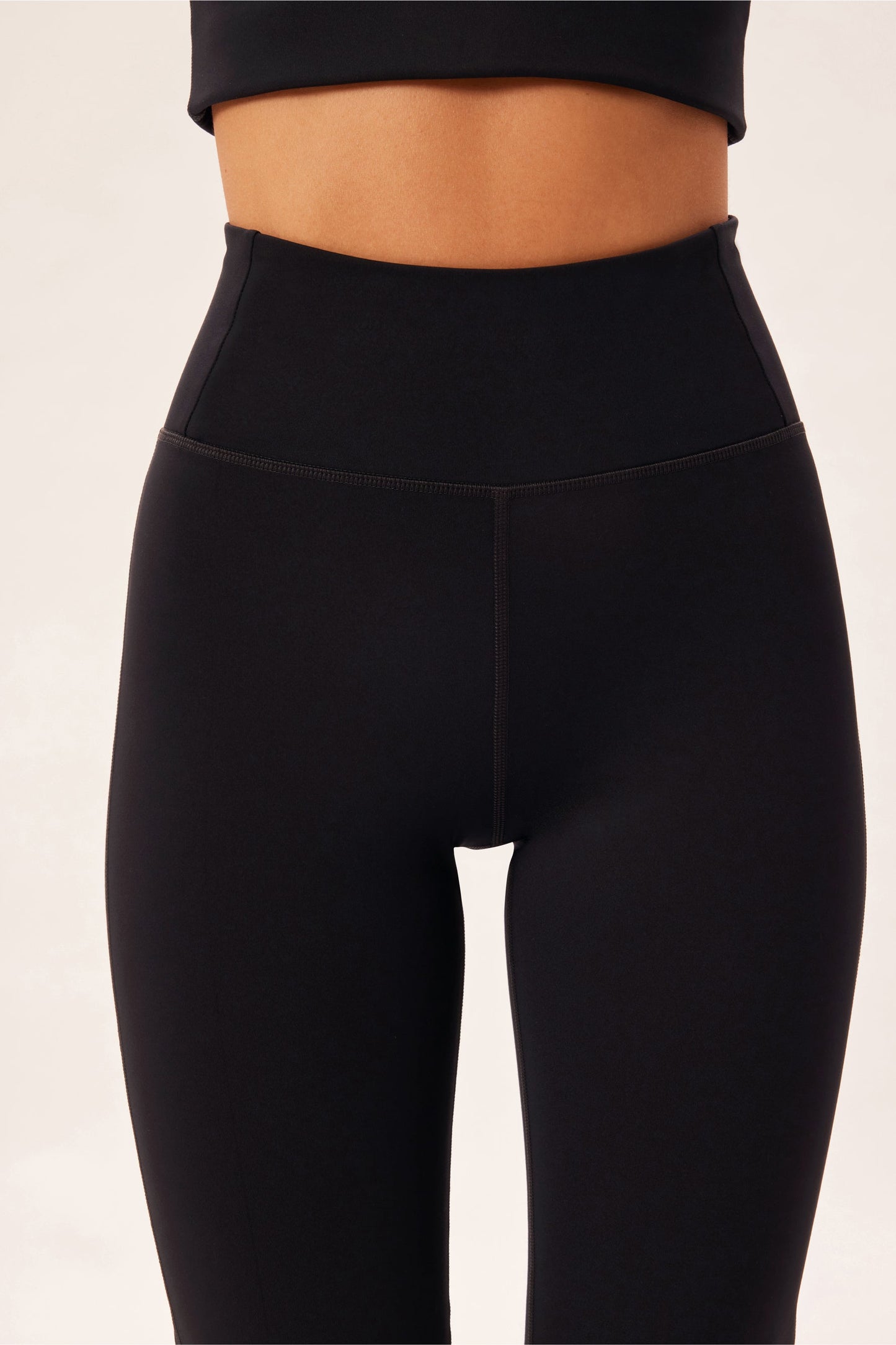 Compressive Flare Legging, Sort