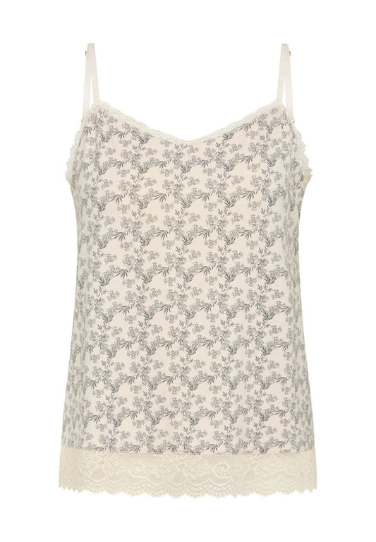 Kendall Chemise Top Crystal Gray AOP