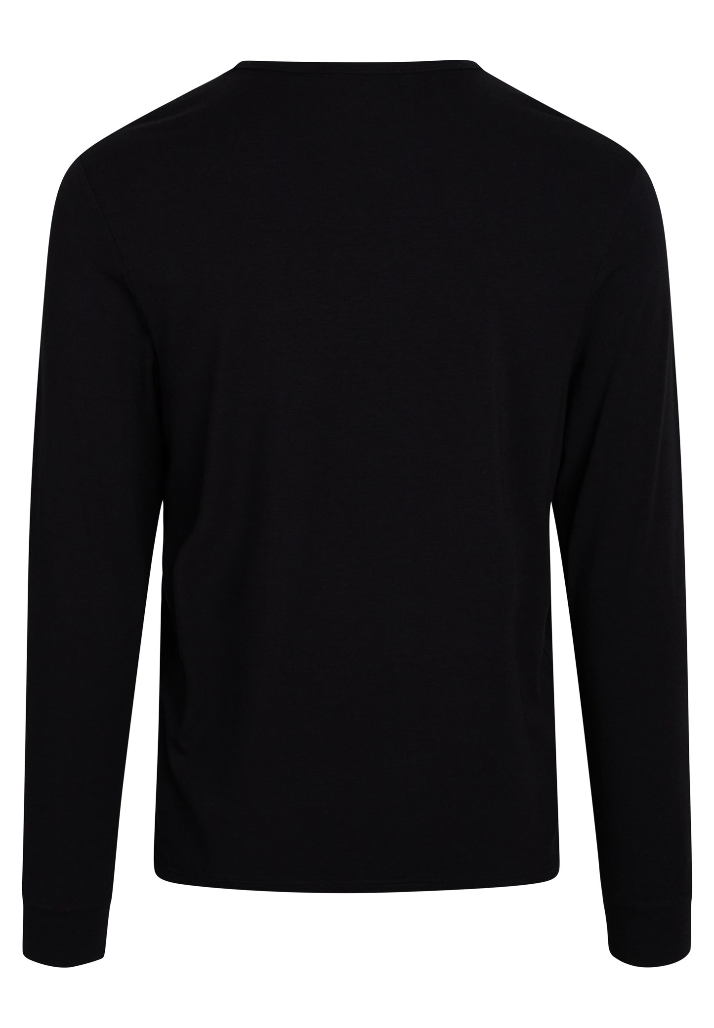 Bambus Langærmet T-shirt til mænd sort