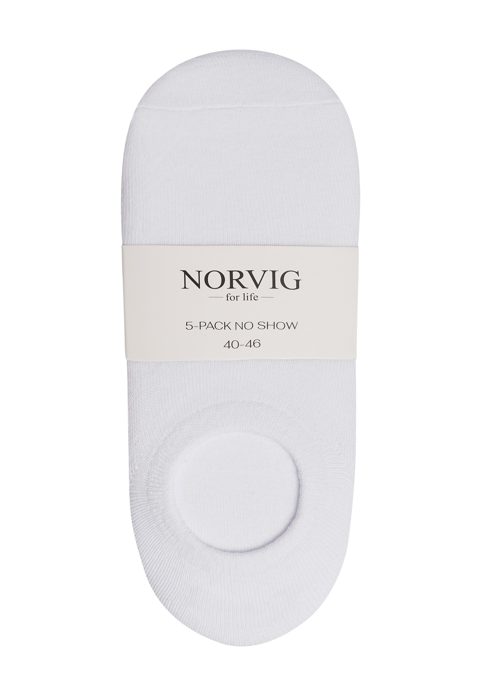 Fælles valg vil beslutte har NORVIG No Show 5-pak strømper til mænd hvid – Nordsus