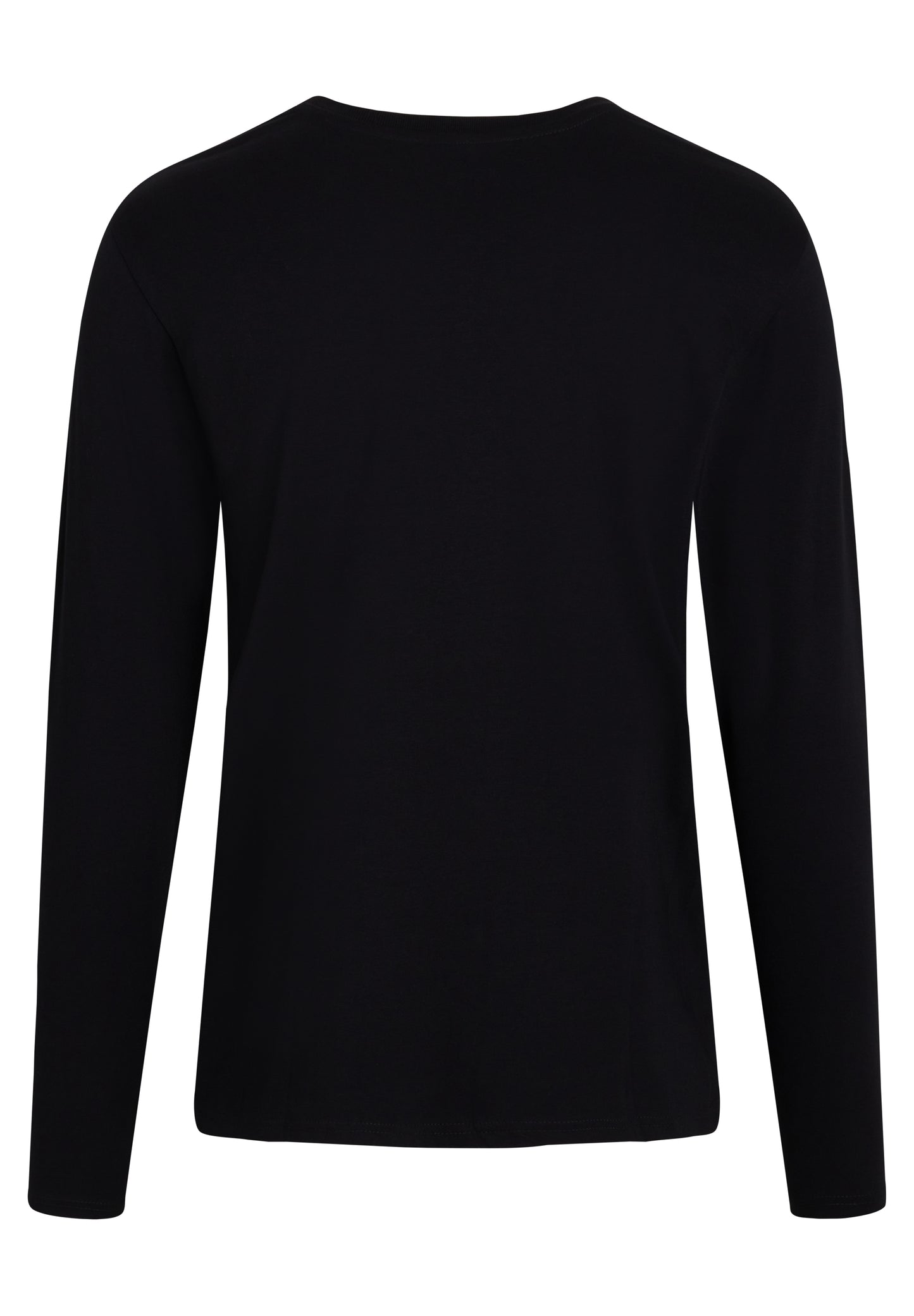 NORVIG O-Neck Langærmet T-shirt til mænd sort