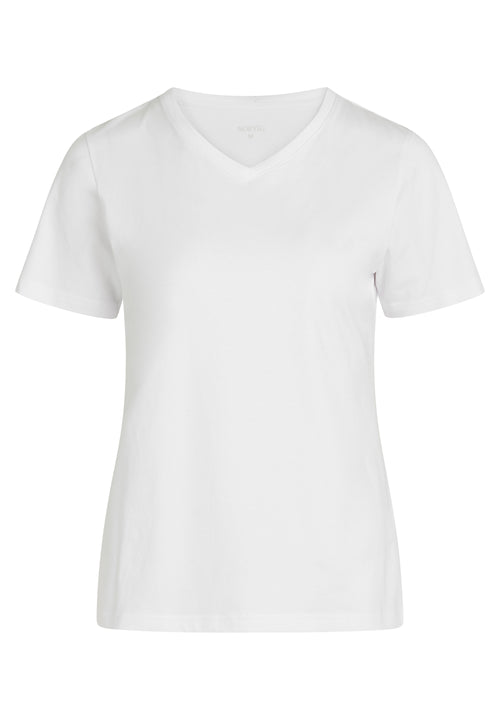 NORVIG V-Neck T-shirt til kvinder hvid