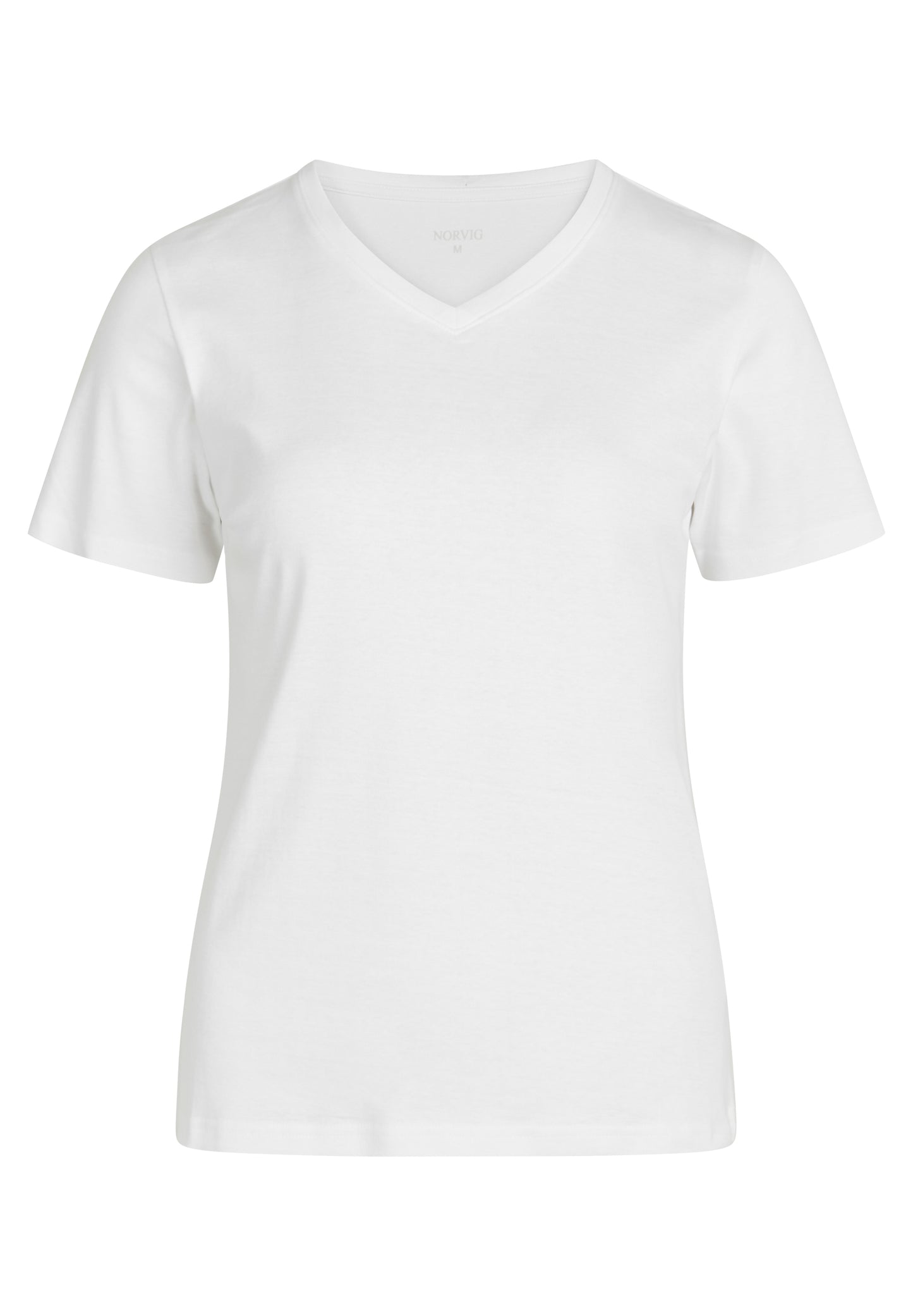 NORVIG V-Neck T-shirt 100% Bomuld til kvinder hvid
