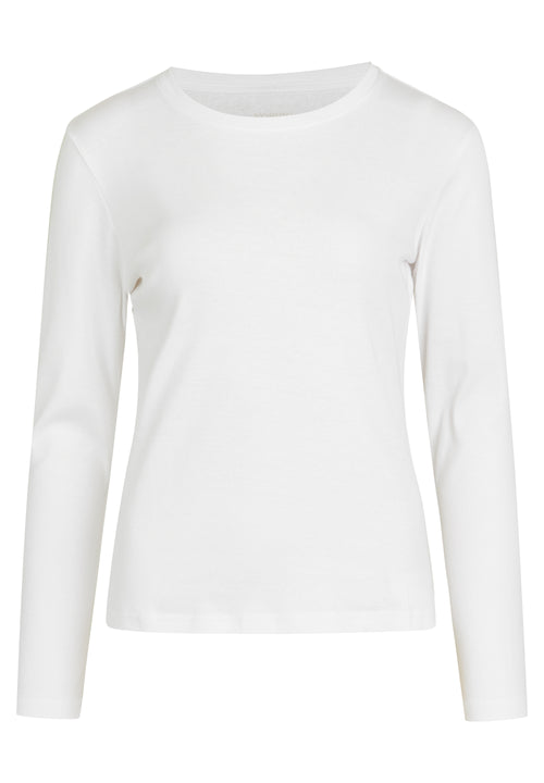 NORVIG Langærmet T-shirt 100% Bomuld til kvinder hvid
