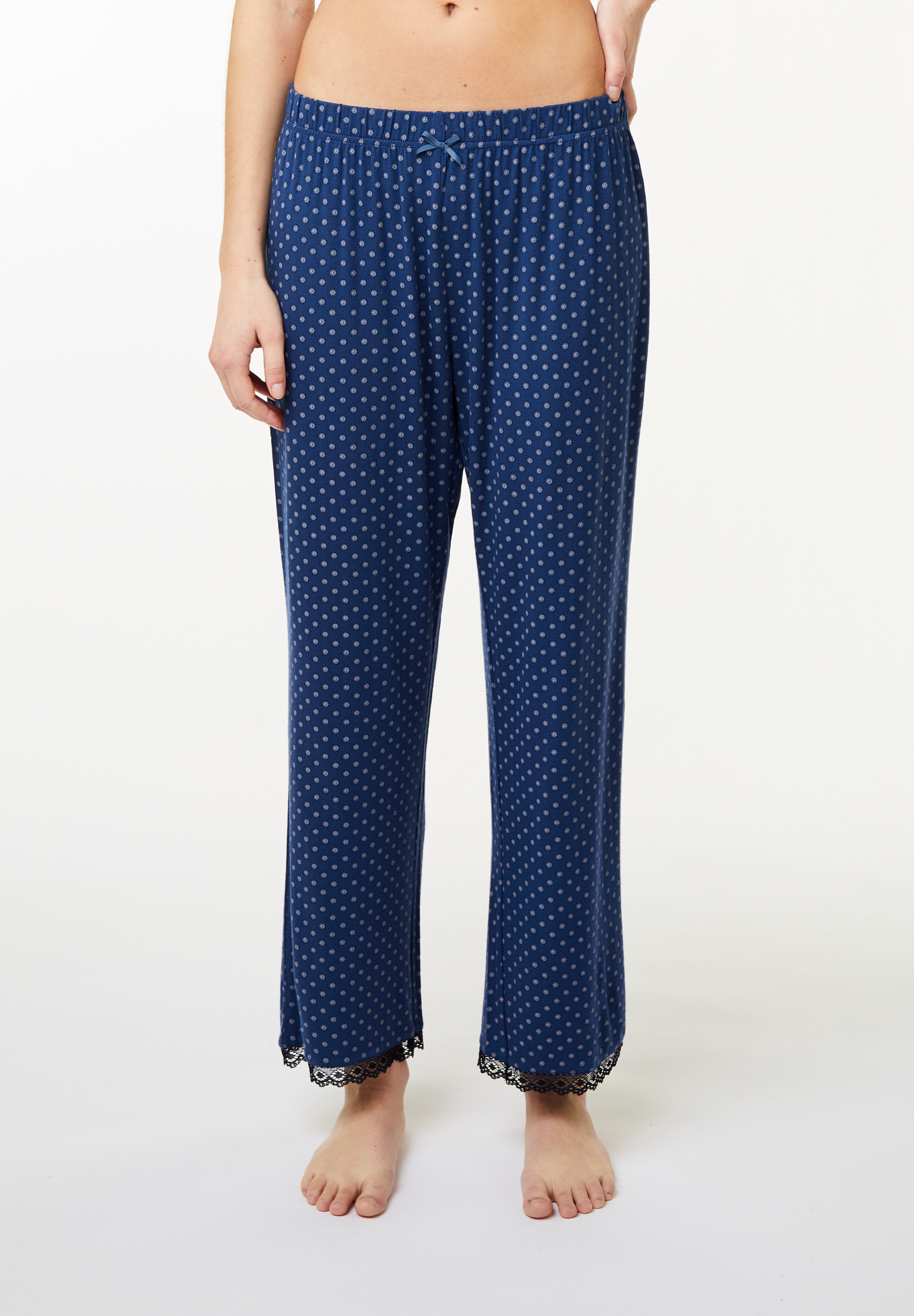Jasmin Pyjamasbukser med prikker Blå