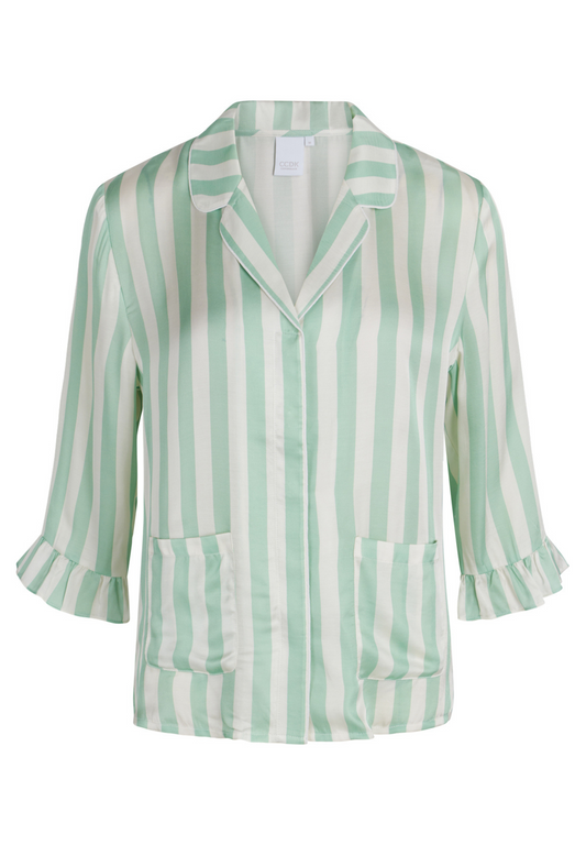 Saga Pyjamastrøje Granite Green