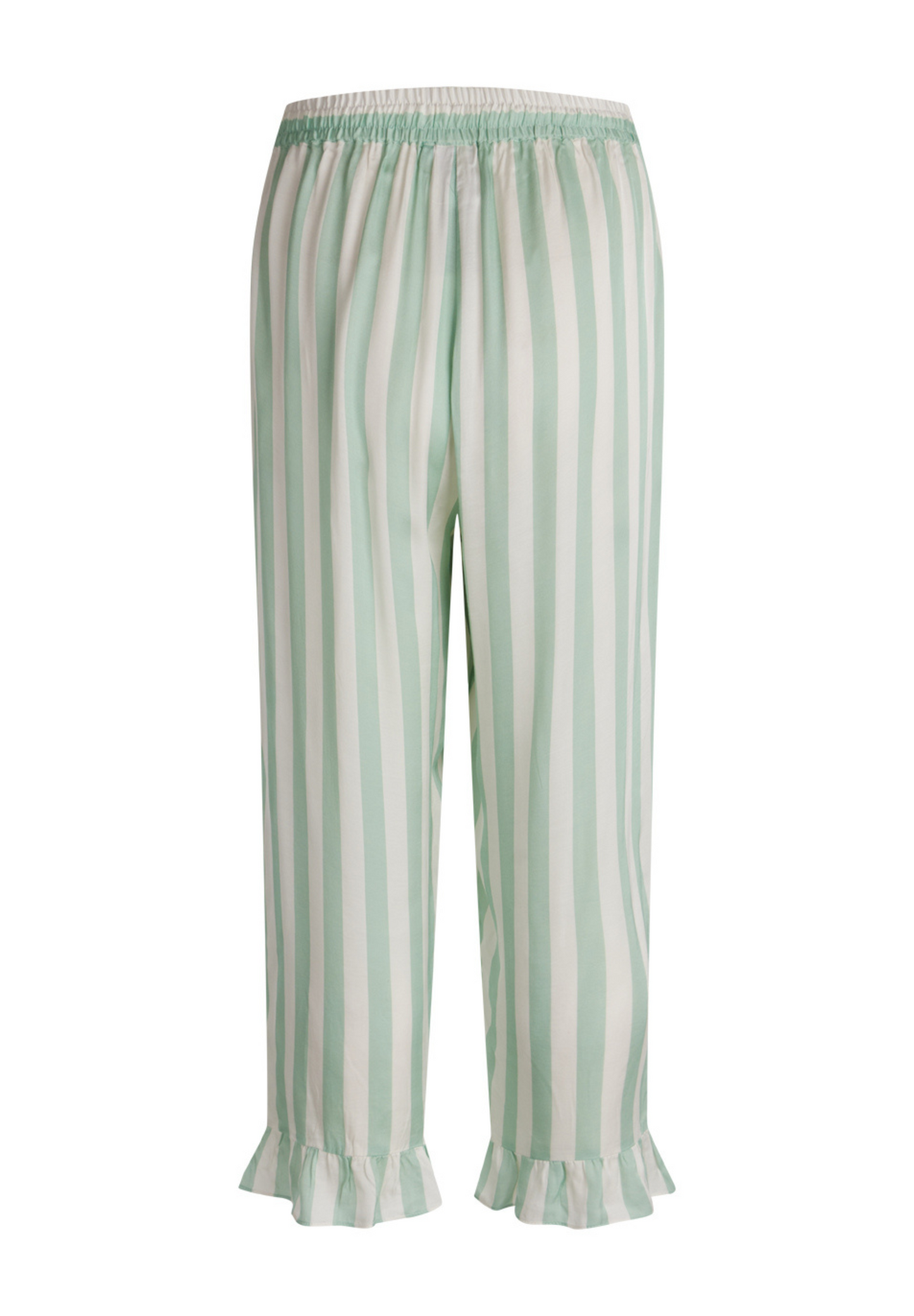 Saga Crop Pyjamasbukser Granite Green