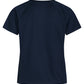 Zebdia Sports t-shirt med bryst print til kvinder navy