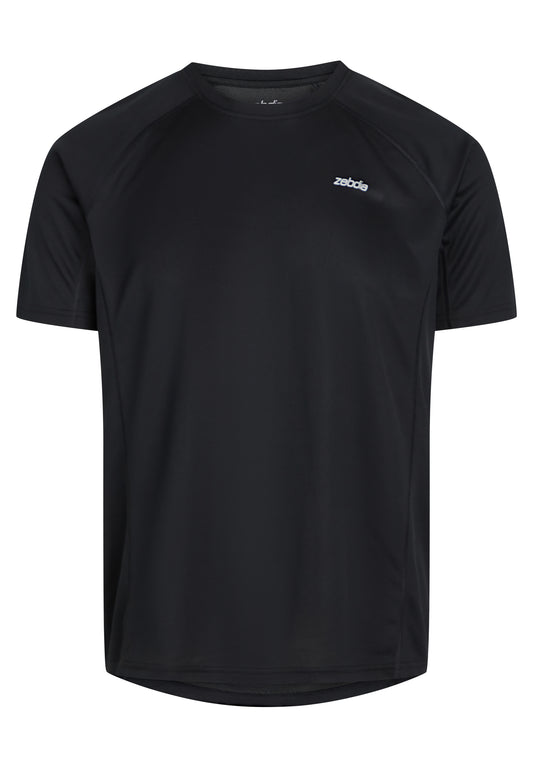 Zebdia Sports t-shirt bryst print til mænd sort