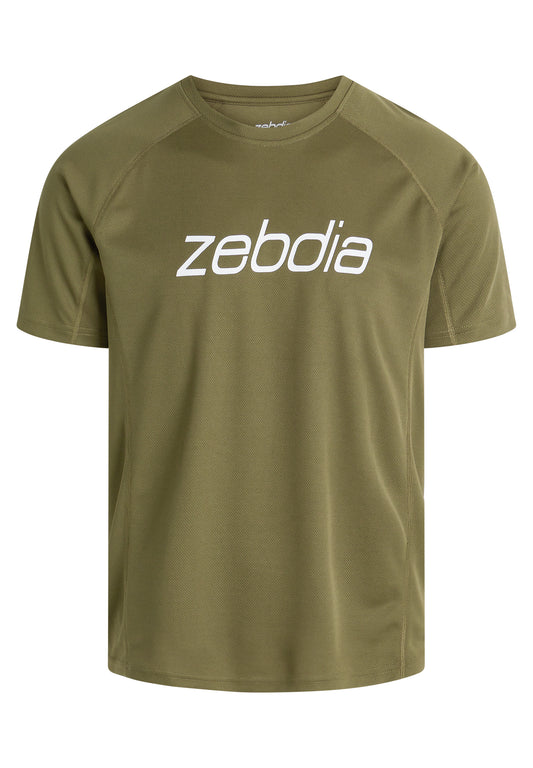 Zebdia Sports t-shirt front print til mænd army