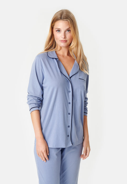 Joy Pyjamasskjorte Country Blue
