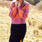 SIRUP COPENHAGEN Stripe Pullover rød violet